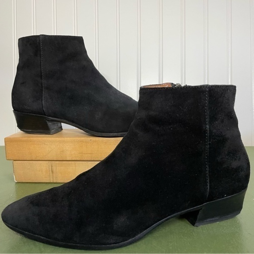 Aquatalia Italian Made Waterproof Cowboy-Cut Leather Boots